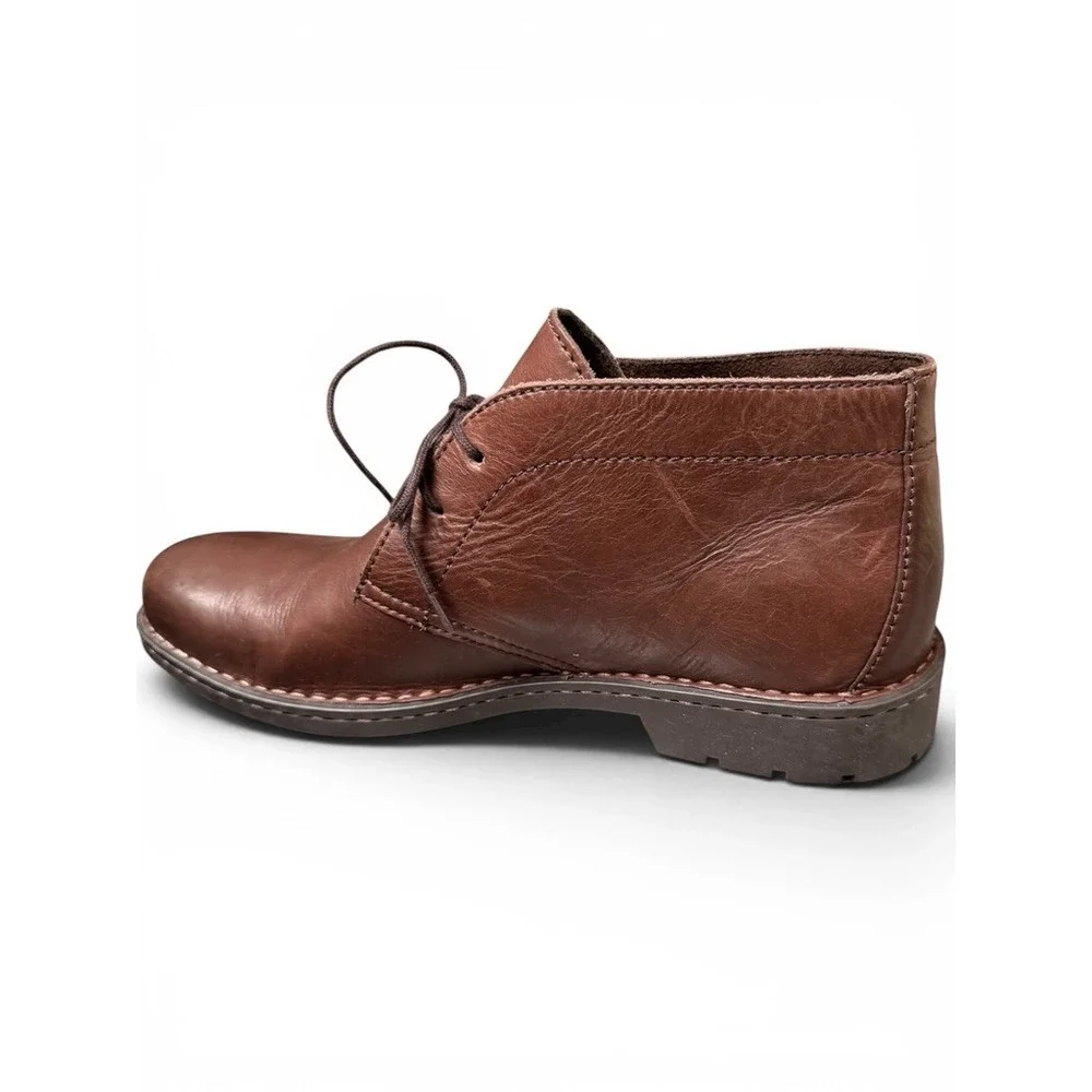 Born Chukka Boots Mens 10.5M‎ Brown Leather BM0019506 Desert Ankle Boot Crown